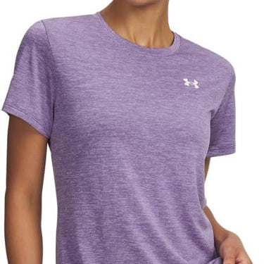Under Armour UA Tech™ Twist Women's Short Sleeve (Purple Luxe/White) Size XL