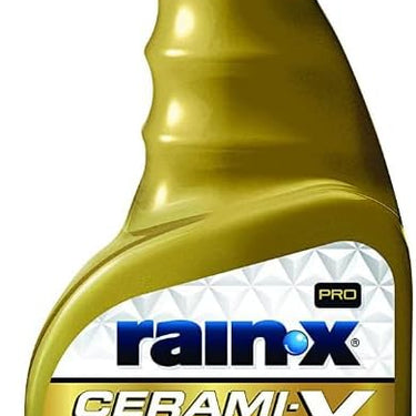 Rain-X  Cerami-X Glass Cleaner + Water Repellent, 16oz - Improved Haze-Free Formula for Enhanced Streak Free Clarity, Driving Visibility and Lasting Repellency