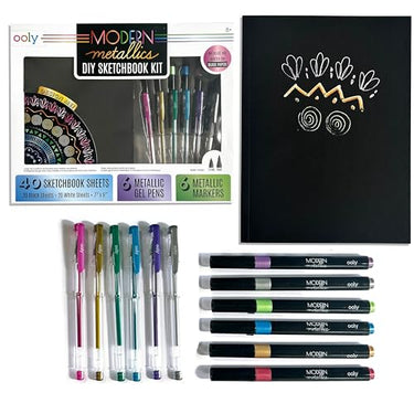 Ooly Modern Metallics: DIY Sketchbook Kit