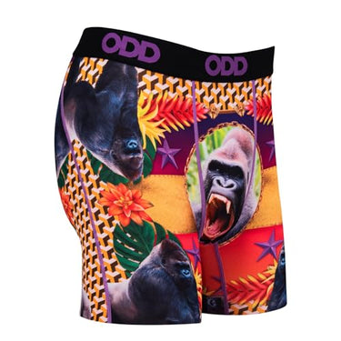 Odd Sox Men's Boxer Briefs (Gorillas) Sizes S-2XL