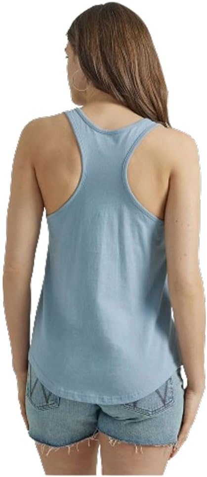 Load image into Gallery viewer, Wrangler Womens L Racer Back Tank - Ashley Blue
