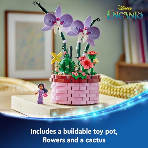 Load image into Gallery viewer, LEGO Disney Encanto Isabela’s Flowerpot, Buildable Orchid Flower Toy for Kids with Disney Encanto Mini-Doll, Disney Toy for Play and Display
