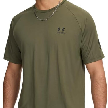 Under Armour Freedom Tech™ Men's Short Sleeve (Marine OD Green/Black) Size M