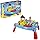 MEGA BLOKS Toy Blocks Blue Build N Learn Table With Storage