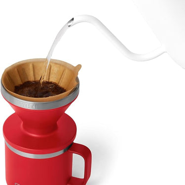 YETI Pour Over Coffee Maker Accessory for YETI Ramblers (Rescue Red)