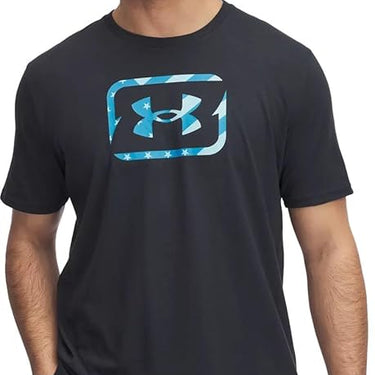 Under Armour Freedom Hook Short Sleeve T-Shirt (Anthracite Blue) Size XL