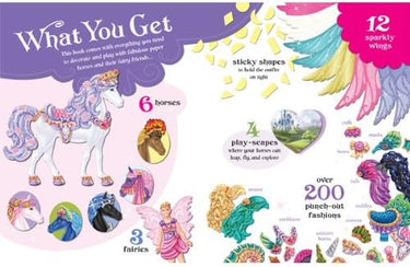 Klutz The Marvelous Book of Magical Horses: Dress Up Paper Horses & Their Fairy Friends Book