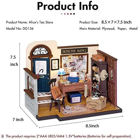 Load image into Gallery viewer, Rolife Mose&#39;s Detective Agency DIY Book Nook Kit
