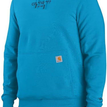 Carhartt Men's Force Relaxed Fit Lightweight Logo Graphic Sweatshirt (Atomic Blue) Size XLT