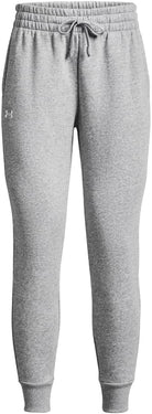 Under Armour Women's Rival Fleece Joggers (Light Heather) Size XXL