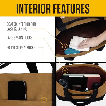 Carhartt 32L Classic Vertical Open Tote Bag (Gravel)