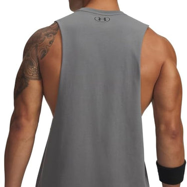 Under Armour Left Chest Cut-Off Men's Tank (Clay Green/Black) Size L