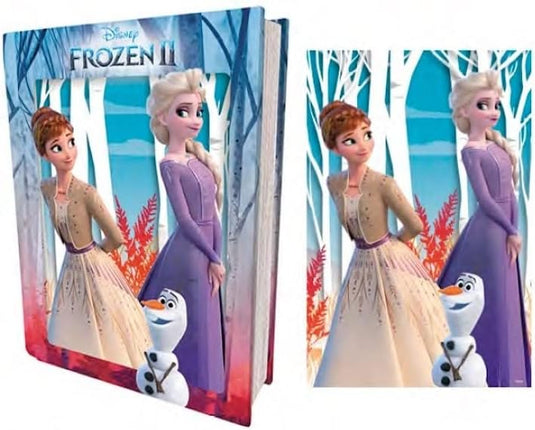 Prime 3D Disney Pixar Frozen Elsa Anna and Olaf Lenticular Book Puzzle 300 Pieces, Multicoloured