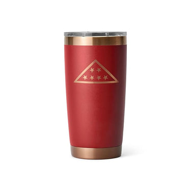 YETI Rambler 20oz Tumbler w/MagSlider Lid (Folds of Honor - Brick Red)