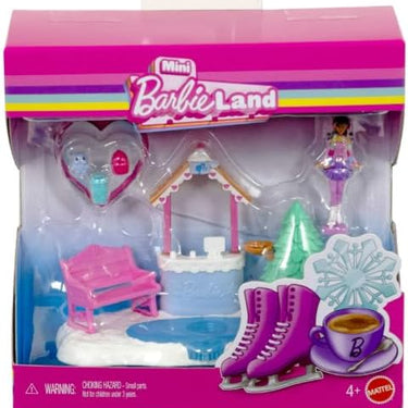 Barbie Mini Land Doll House Sets Ice Skating