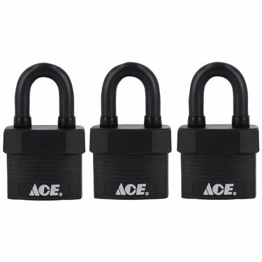 Ace 1-5/8 in. H X 1-3/4 in. W X 1-1/8 in. L Steel Double Locking Padlock