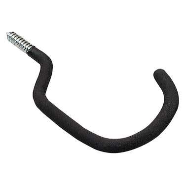 Crawford 8.5 in. L Vinyl Coated Black Steel Large Bike Hook Bicycle Hook 40 lb. cap. 1 pk