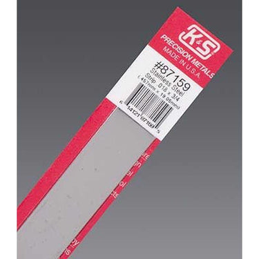 K&S 12 in. L X 3/4 in. W Stainless Steel Strip