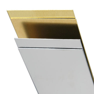 K&S 12 in. L X 1 in. W Mirror Stainless Steel Strip