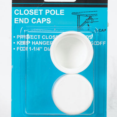 John Sterling Pro 1-1/4 in. L X 1-1/4 in. D Powder Coated Plastic Closet Rod Support