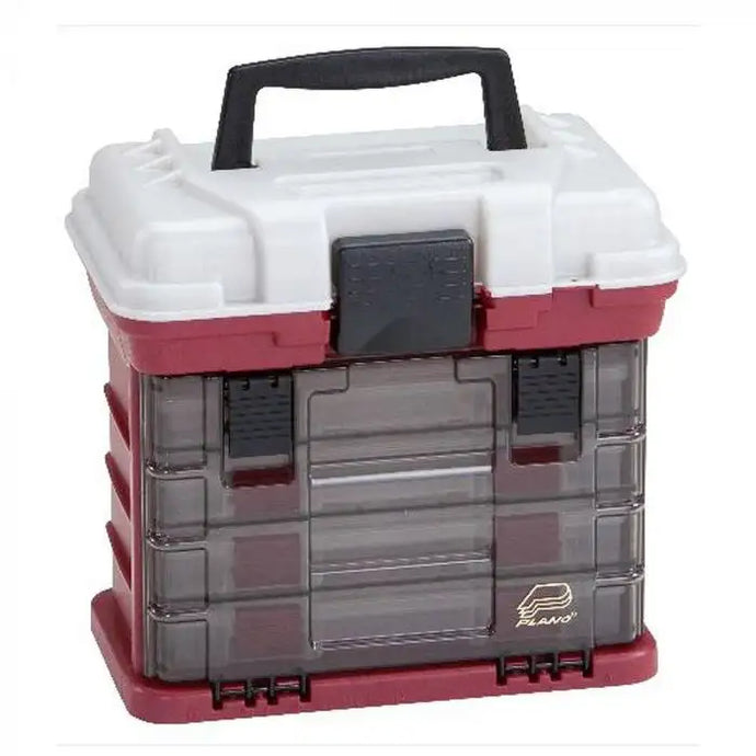 Plano 4-By Rack System Tackle Box (3500) - Red/Silver