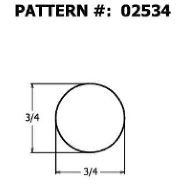 Alexandria Moulding Round Ramin Hardwood Dowel 3/4 in. D X 48 in. L 1 pk Red