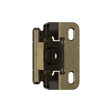 Amerock 1-1/2 in. W X 2-1/4 in. L Burnished Brass Steel Self-Closing Hinge 2 pk