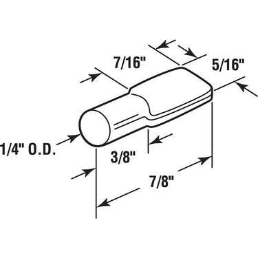 Richelieu Silver Metal Shelf Support Peg 7/8 in. L 22 lb