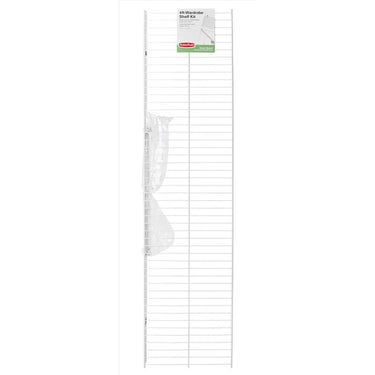 Rubbermaid 48 in. H X 12 in. W X 48 in. L Steel Wardrobe Shelf Kit