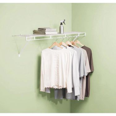 Rubbermaid 48 in. H X 12 in. W X 48 in. L Steel Wardrobe Shelf Kit