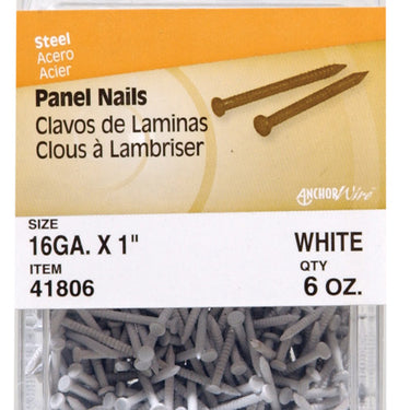 HILLMAN 1 in. Panel Steel Nail Flat Head