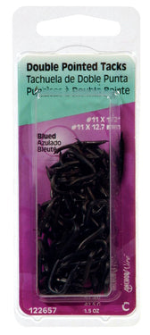 HILLMAN Anchor Wire No. 11 X 1/2 in. W X 0.5 in. L Blue Steel Double Point Tack Staple 11 Ga. 1 pk 1