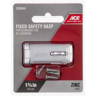 Ace Zinc 1-3/4 in. L Fixed Staple Safety Hasp 1 pk