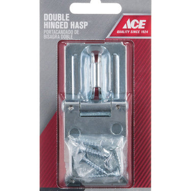 Ace Zinc 3-1/4 in. L Double Hinge Safety Hasp 1 pk