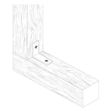 Ace 3/4 in. H X 2.75 in. W X 3/4 in. D Zinc Inside L Corner Brace