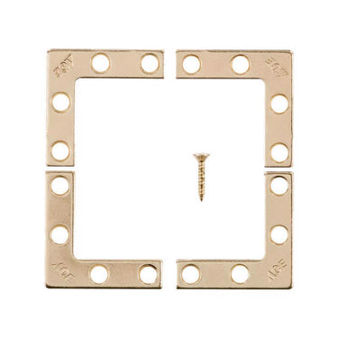 Ace 1-1/2 in. H X 2.750 in. W X 1-1/2 in. D Brass Flat Corner Brace