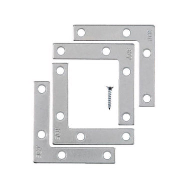 Ace 2-1/2 in. H X 3.75 in. W X 2-1/2 in. D Zinc Flat Corner Brace