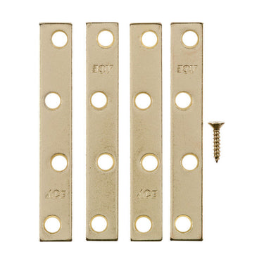 Ace 4 in. H X 0.625 in. W X .72 in. L Bright Brass Mending Brace