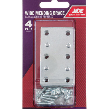 Ace 2.5 in. H X 1.375 in. W X .70 in. L Zinc Mending Brace