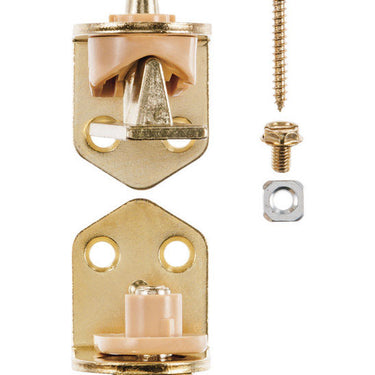 Ace 1-3/4 in. L Bright Brass Cafe Door Hinge 2 pk