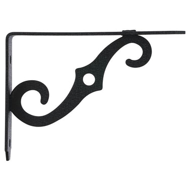 Hampton Black Steel Shelf Support 12 Ga. 5 in. L 80 lb