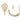 Ace 1-3/4 in. L Bright Brass Gold Brass Small Single Garment Hook 2 pk