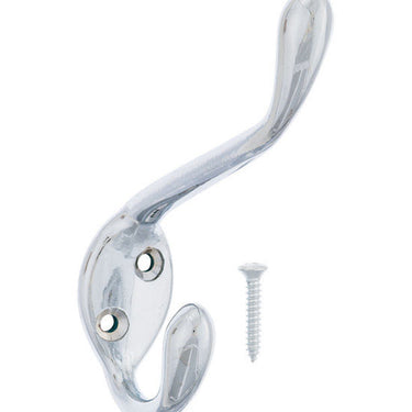 Ace 3-1/2 in. L Chrome Silver Metal Large Garment Hook 1 pk