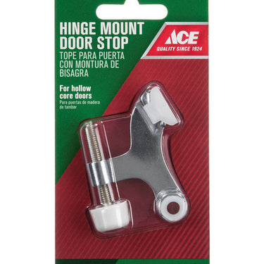 Ace Metal Chrome Silver Hinge Pin Door Stop Mounts to door 0 in.
