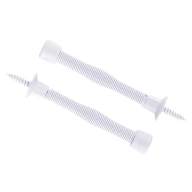 Ace 3 in. W Metal White Spring Door Stop Mounts to door and wall 0 in.
