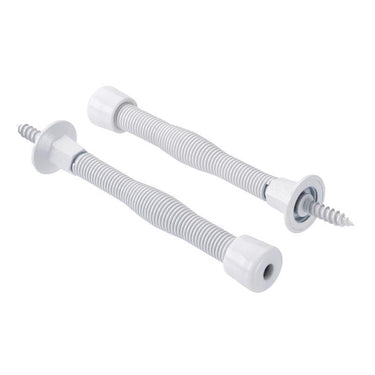 Ace 3 in. W Metal White Spring Door Stop Mounts to door and wall 0 in.