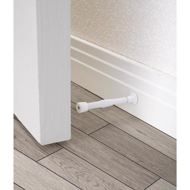 Ace 3 in. W Metal White Spring Door Stop Mounts to door and wall 0 in.