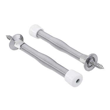 Ace 3 in. W Metal Chrome Silver Spring Door Stop Mounts to door and wall 0 in.