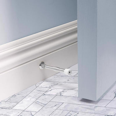 Ace 3 in. W Metal Chrome Silver Spring Door Stop Mounts to door and wall 0 in.