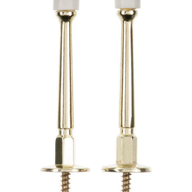 Ace 3 in. W Metal Bright Gold Rigid Door Stop Mounts to door and wall 1/8 in.